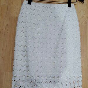 NWT White Lace Pencil Skirt